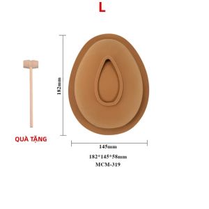 3D Hình Trứng Silicon Khuôn Làm Sô Cô La Cho Bánh Món Tráng Miệng Làm Bánh Thân Thiện Với Môi Trường Bao Gồm Búa Nhỏ Phục Sinh Sinh Nhật Nấu Ăn Trang Trí Dụng Cụ