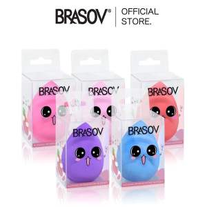 BRASOV Blending Sponge / Spons Blender / Beauty Blender / Spon Aplikator Foundation Loose Powder Bedak Tabur / Liquid Cair / Contouring Blend / Finishing / Multifungsi / Egg Telur / Beauty Tools / Alat Kecantikan / Cosmetic Face Makeup Series