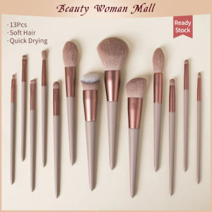 13Pcs Soft Hair Makeup Brush Set Quick Drying Powder Brush Eye Shadow Powder Brush Set Brush Beauty Tool 2 Colors