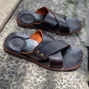 Sandal Kulit Sapi Asli Pria – Handmade Premium Cibaduyut