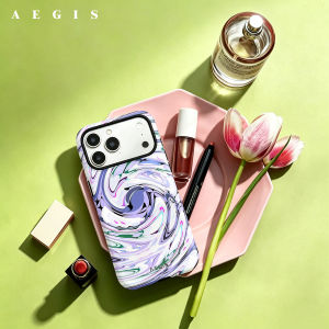 Potdemiel | Purple Leaf Flower Double Layer Hard Shell  for iPhone 17 16 15 14 Plus 13 Pro Max Anti-Drop Shockproof  PC Case