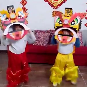 OKLIFE. SG..2024 New Year Lion Awakening Set Box 2024 New Year Dragon Dance Material Pack 舞龙舞狮 Wearable Educational toy