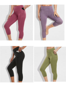 กางเกงเลกกิ้งโยคะเอวสูงสําหรับผู้หญิง – กางเกงออกกําลังกายกลางแจ้งวิ่งสปอร์ตกระชับพร้อมเอฟเฟกต์การยกก้น