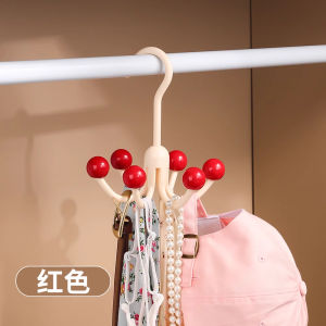 Rotatable Six Claw Hook Multi-Functional Bag Hanger for Underwear And Coat Storage in Dormitory Home Organization Tool