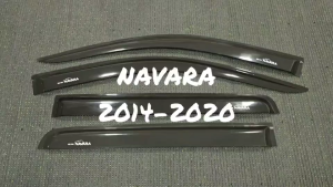 คิ้วกันสาดประตู คิ้วกันสาด กันสาด คิ้ว ดำทึบ รุ่น 4ประตู นิสสัน นาวาร่า NISSAN NAVARA 2014 2015 2016 2017 2018 2019 2020 ใส่ร่วมกันได้ AB