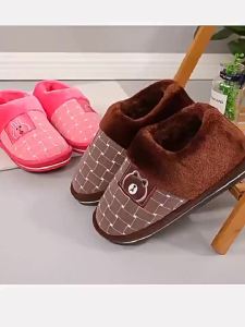 Anti-Slip Thick Fleece Indoor Outdoor Slippers