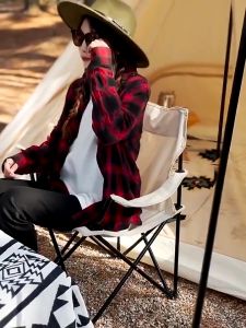 Outdoor Camping Foldable Chair Portable Stool Large Sturdy Light Lightweight Canvas Hiking Family Picnic Chair Fishing Chair Outdoor Drawing Chair Camping Chair