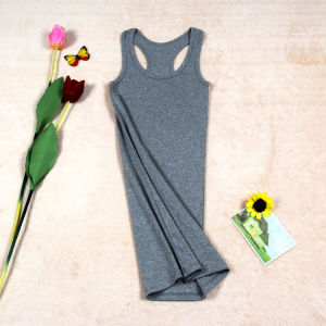 Womens Slim Fit Cotton Halter Neck Dress Mid-Length Inner Wear Vest Pure Cotton Skirt Autumn Winter Fashion Casual Dress