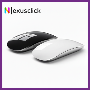 Ultra Slim Wireless Bluetooth Mouse For LaptopRechargeable  Silent Click Ergonomic Mouse For Mac MacBook iPad PC Laptop Tablet