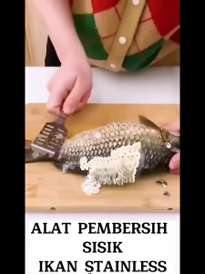 (BISA COD) PROMO ALAT PEMBERSIH DAN PENGUPAS SISIK IKAN STAINLESS STEEL ANTI KARAT