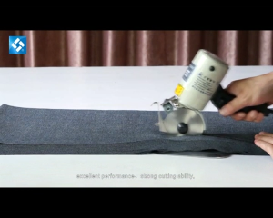 90mm 700W Electric Cloth Cutter Portable Round Knife Cloth Cutter Hand-held Cloth Cutting Machine