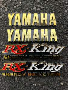 Emblem tangki dan bok aki merah rx king