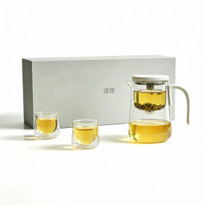 Magnetic Infusion Glass Teapot Water Separator Teaware
