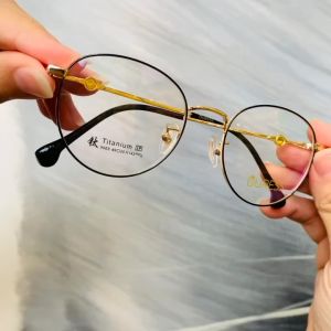 Gọng kính cận 9063 hợp kim thời trang mắt kính OURESS nam nữ siêu nhẹ siêu bền
