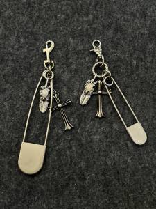 KGSC Personalized Multi-Element Metal Keychain Cross Bag Charm High-End Waist Pendant Fashionable Accessory Key Holder