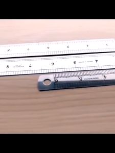 30/60cm Stainless Steel Ruler Metal Aluminum Ruler Drawing Multi Purpose Metric School Supplies