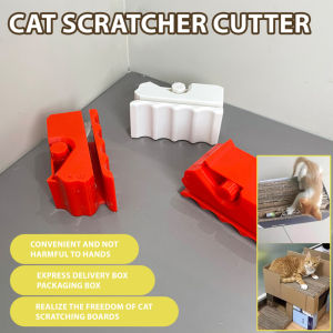 3D Printed Cardboard Cutter - Professional Corrugated Paper Trimmer for Cat Scratchers No-Shed Craft Cutter with Ergonomic Handle Precision Cardboard Cutting Tool for DIY Projects
