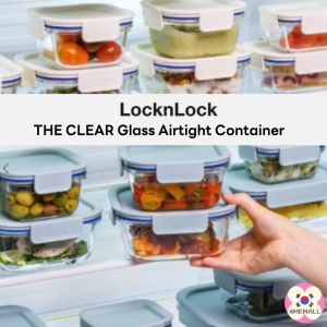LocknLock THE CLEAR Safe Glass Airtight Container Food Container Food Storage Lock&Lock Lock and Lock Korea Oven Safe Gift