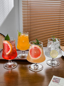 Coffee Cup Cool Drinks Cup Soda Bubble Water Cup Drink Cup Cocktail Glass Ins Style Goblet Glass Ice American Style