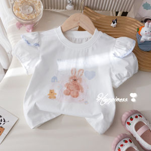 New Summer Girls Clothing Set with Cartoon Print