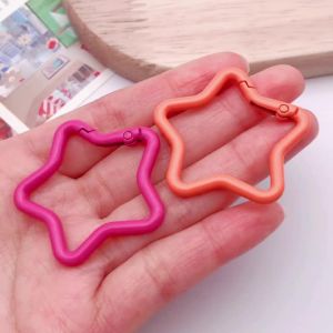 10 Chiếc Móc Khóa Hình Sao Kim Loại Nhiều Màu Sắc Khóa Móc Dạng Càng Cua Hợp Kim Vòng Tròn Mở Móc Khóa Dùng Làm Phụ Kiện Trang Sức Tự Làm