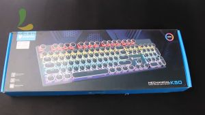 Bàn phím cơ XUNFOX K50 - Bàn phím gaming 104 phím cơ học kết hợp đèn LED cực đẹp độ bền đến hơn 10 triệu lần nhấp
