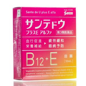 参天Sante DE U plus E a Eye Drop 疲劳缓解眼药水12ml