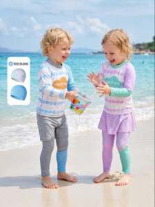 Usbettas | Sleeve Long Pant Three-Piece UV Protection Swimwear