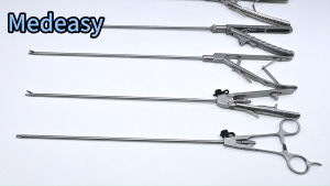 5×330mm Disposable Training Laparoscopic ForcepsLaparoscopic Medical Forceps set include needle holder
