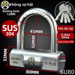 NEVER FEAR LOCK | Khóa Thép Không Gỉ 304 Chống Nước