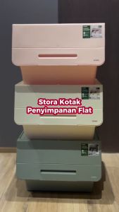 Box Penyimpanan Barang Kotak Penyimpanan Flat Drawer 43.5x36x31 Cm Stora