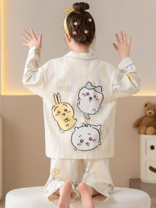 SHAPRA | Girls Cotton Long Sleeve Pajama Set Wearable at Home and Out