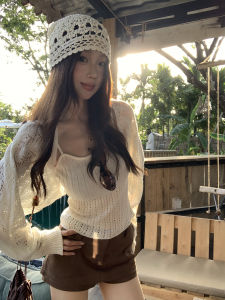 Lace Hollow Sunscreen Short Upperwear