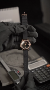 Jam Tangan Wanita Bonia Elegance B10868-2532 Black Dial Black Rubber Band