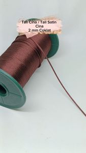 Tali Cina Tali Satin Cina Warna Coklat Diameter 2 mm Harga Per 10 Meter