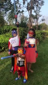 Áo choàng cho bé áo choàng siêu nhân áo choàng cánh dơi 2 lớp kèm mặt nạ cho bé - Happy Home 4U