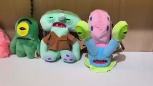 13CM Plush Keychain Ugly Grin Wide Eyed Weird Monster Soft Pendant Funny SpongeBob Patrick Star Gary Bag Keyring Gift