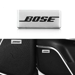 BOSS Logo Metal Stickers for Car Audio Decoration Suitable for Porsche Audi Geely Honda High-end Car Audio Visual Decoration