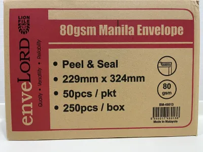A4 Envelope 9” X 12.75” Brown (250’s)
