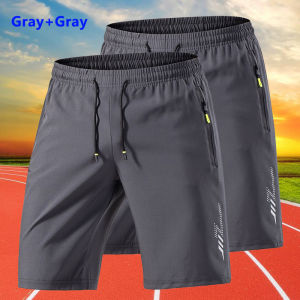 2 Pieces Running Shorts Men Summer Sportswear Men Jogging Outdoor Sports Shorts Gym Fitness Man Quick Dry Breathable Short Pants