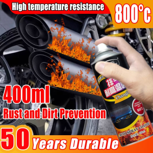800°C high temperature spray paint Automobile Motorcycle Parts High Temp Spray Paint Engine exhaust pipe temperature resistance Corrosion resistance Anti fouling and rust prevention Hightemp high temp Spray Paint paints primers spray paint for motorcycle