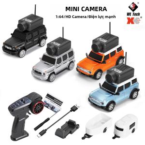 Xe Điều Khiển Từ Xa Mini WLtoys 1/64 Với Camera FPV 720P Điều Khiển Qua Wifi Ứng Dụng Điều Khiển Từ Xa 2.4G Đồ Chơi Xe Đua Dành Cho Trẻ Em Chất Liệu Kim Loại & Nhựa Sẵn Sàng Sử Dụng