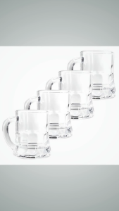 "Artware Pure Mini Handle Soju Glass 4 Pieces "