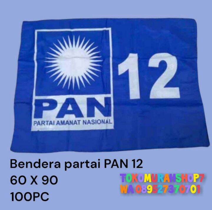 BENDERA PARTAI PAN TERBARU MINIMAL 100 PCS