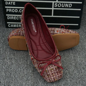 35-41 Large size Women comfort Flat Ballet shoes soft leather Boat shoes