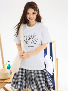 Gbiaior | Cute Cat Print Stylish T-shirt