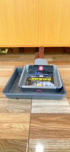 Chảo vuông Ecoramic Size 16x19cm/21x24cm Chảo đúc trứng vân đá đáy từ chống dính Ecoramic Hàn Quốc