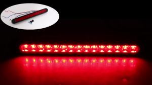 KEVANLY | 1X Universal Car LED Taillight Red Flashing Light Bar Strip Yellow Flowing Water for Trailer Truck Lorry Pickup Brake Turn Light
