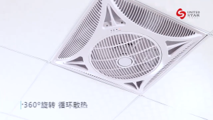 【Ship Today】Recessed Ceiling Fans/Wall Mounted Circulating Fans/Remote Control/High Power Inverter Fans Suitable For Homes Offices Schools Living Rooms Etc Integrated Into Drywall Concealed Installation