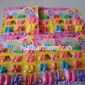 PROMO SEPATU BERBIE (sepatu berbie set isi 12 pasang) COD BAYAR DI TEMPAT